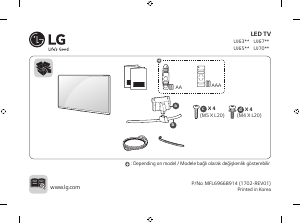 Handleiding LG 43UJ701V-ZC LED televisie