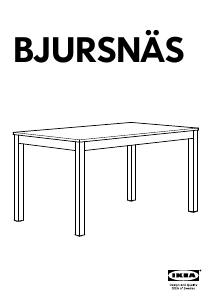 Manuale IKEA BJURSNAS Tavolo da pranzo