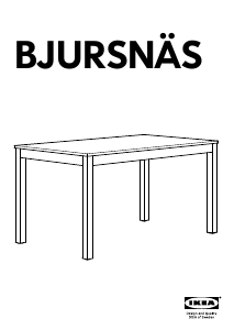 Vadovas IKEA BJURSNAS Valgomojo stalas