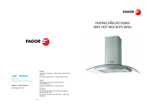 Hướng dẫn sử dụng Fagor 9CFV-92XA Mũ đầu bếp