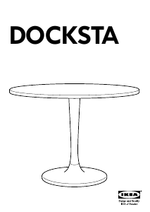 Bruksanvisning IKEA DOCKSTA Matbord