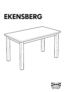 Bruksanvisning IKEA EKENSBERG Matbord