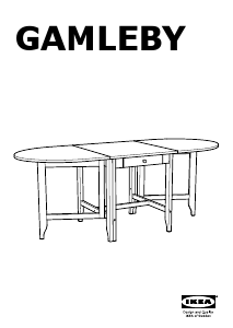 Bruksanvisning IKEA GAMLEBY Matbord