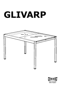 Εγχειρίδιο IKEA GLIVARP Τραπέζι τραπεζαρίας