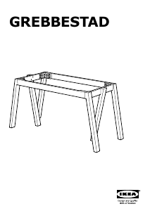 Kullanım kılavuzu IKEA GREBBESTAD Yemek masası