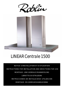Bruksanvisning Roblin Linear Centrale 1500 Köksfläkt