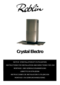 Bruksanvisning Roblin Crystal Electro Köksfläkt