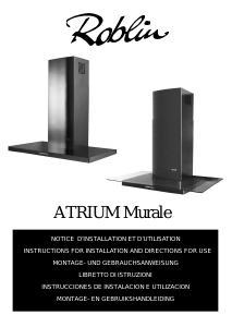 Bruksanvisning Roblin Atrium Murale Köksfläkt