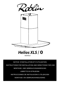 Bruksanvisning Roblin Helios XLS/0 Köksfläkt