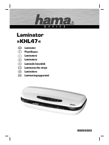 Manuale Hama KHL47 Plastificatrice