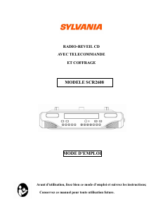 Mode d’emploi Sylvania SCR2608 Radio-réveil