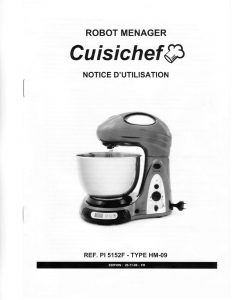Mode d’emploi Cuisichef HM-09 Robot sur socle