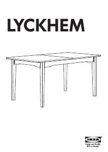 Bruksanvisning IKEA LYCKHEM Matbord