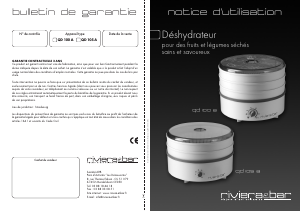 Mode d’emploi Riviera and Bar QD 105 A Déshydrateur