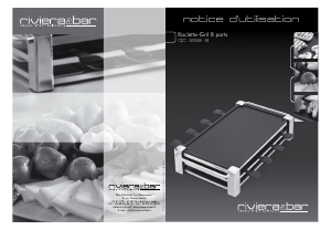 Mode d’emploi Riviera and Bar QC 258 A Gril raclette