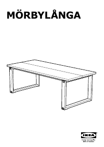 Priročnik IKEA MORBYLANGA Jedilna miza