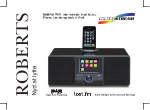 Brugsanvisning Roberts Colourstream Højttalerdock
