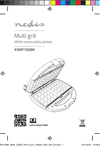 Használati útmutató Nedis KARP100BK Kontaktgrill