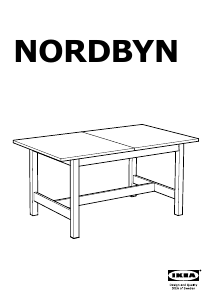 Bruksanvisning IKEA NORDBYN Matbord