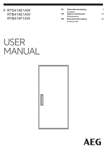 Handleiding AEG RTB414F1AW Koelkast