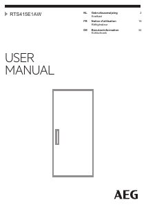 Handleiding AEG RTS415E1AW Koelkast
