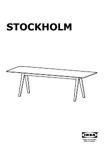 说明书 宜家STOCKHOLM餐桌