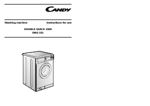 Handleiding Candy DBQ 151 Wasmachine