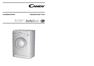 Manuale Candy CY 104 TXT-16S Lavatrice