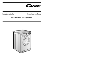 Manuale Candy CSB 640 XTRI Lavatrice