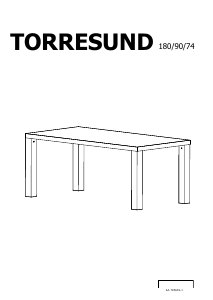 Bruksanvisning IKEA TORESUND Matbord