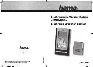 Manual Hama EWS-800 Stație meteo