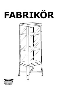 Priročnik IKEA FABRIKOR Vitrina