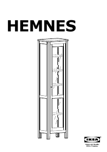 Посібник IKEA HEMNES Шафа-вітрина