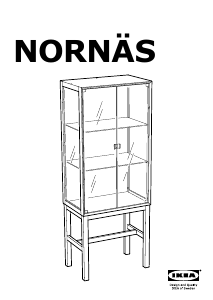 Handleiding IKEA NORNAS Vitrinekast