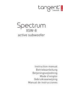 Brugsanvisning Tangent Spectrum XSW-8 Subwoofer