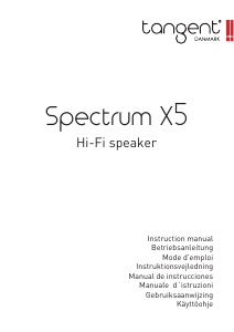Brugsanvisning Tangent Spectrum X5 Højttaler