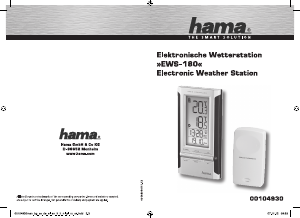 Manuale Hama EWS-180 Stazione meteorologica