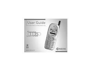 Bruksanvisning Kyocera 1135 Mobiltelefon
