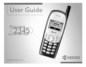 Bruksanvisning Kyocera 2345 Mobiltelefon