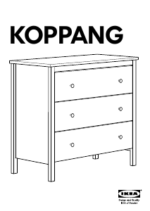 Manual de uso IKEA KOPPANG Cómoda