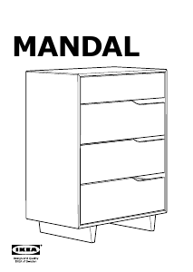 Priručnik IKEA MANDAL Komoda