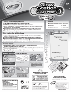 Bruksanvisning Crayola Glow Station Day & Night