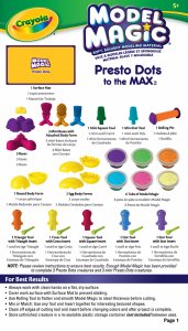 Bruksanvisning Crayola Model Magic