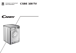 Handleiding Candy CSBE 100 TV-03 Wasmachine