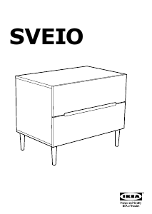 Käyttöohje IKEA SVEIO Lipasto
