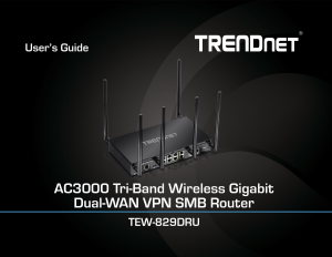 Manual TRENDnet TEW-829DRU Router