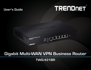 Manual TRENDnet TWG-431BR Router