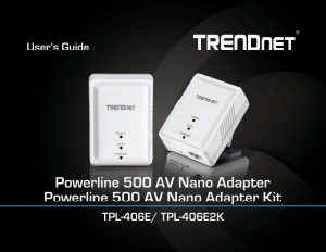 Manual TRENDnet TPL-406E2K Powerline Adapter