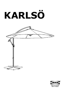 Наръчник IKEA KARLSO (hanging) Градински чадър