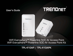 Handleiding TRENDnet TPL-410AP Powerline adapter